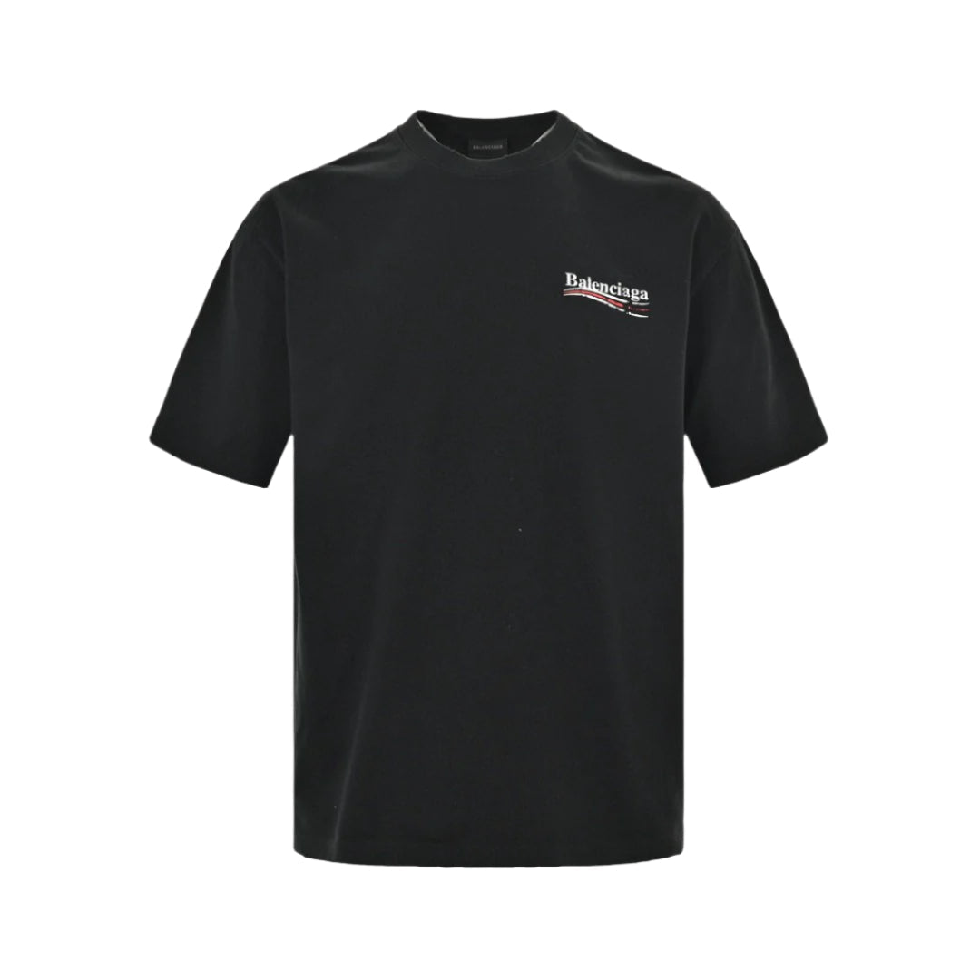 BALENCIAGA POLITICAL CAMPAIGN T-SHIRT BLACK - Phantom Kicks