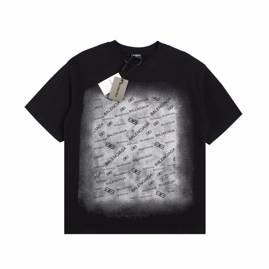 BALENCIAGA SPRAY LOGO T-SHIRT BLACK - Phantom Kicks