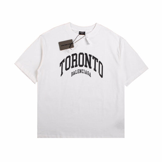 BALENCIAGA TORONTO LOGO T-SHIRT WHITE - Phantom Kicks