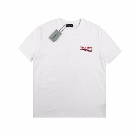 BALENCIAGA x SUPREME RED S T-SHIRT WHITE - Phantom Kicks