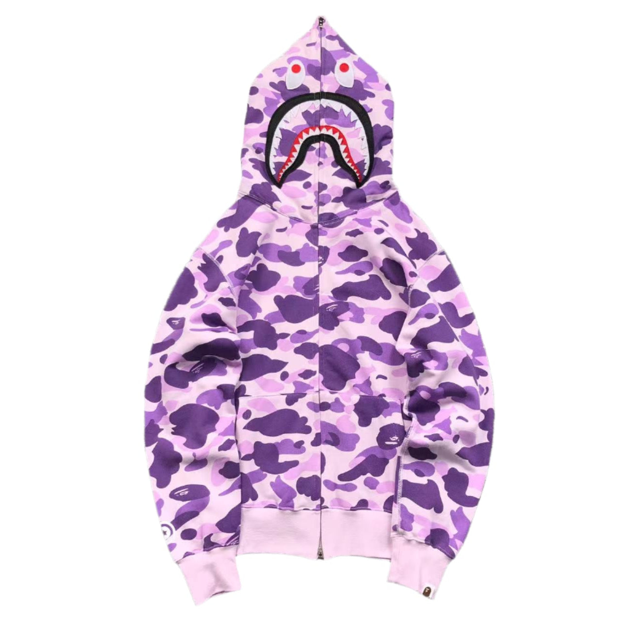 BAPE COLOR CAMO FULL ZIP HOODIE PURPLE - Phantom Kicks