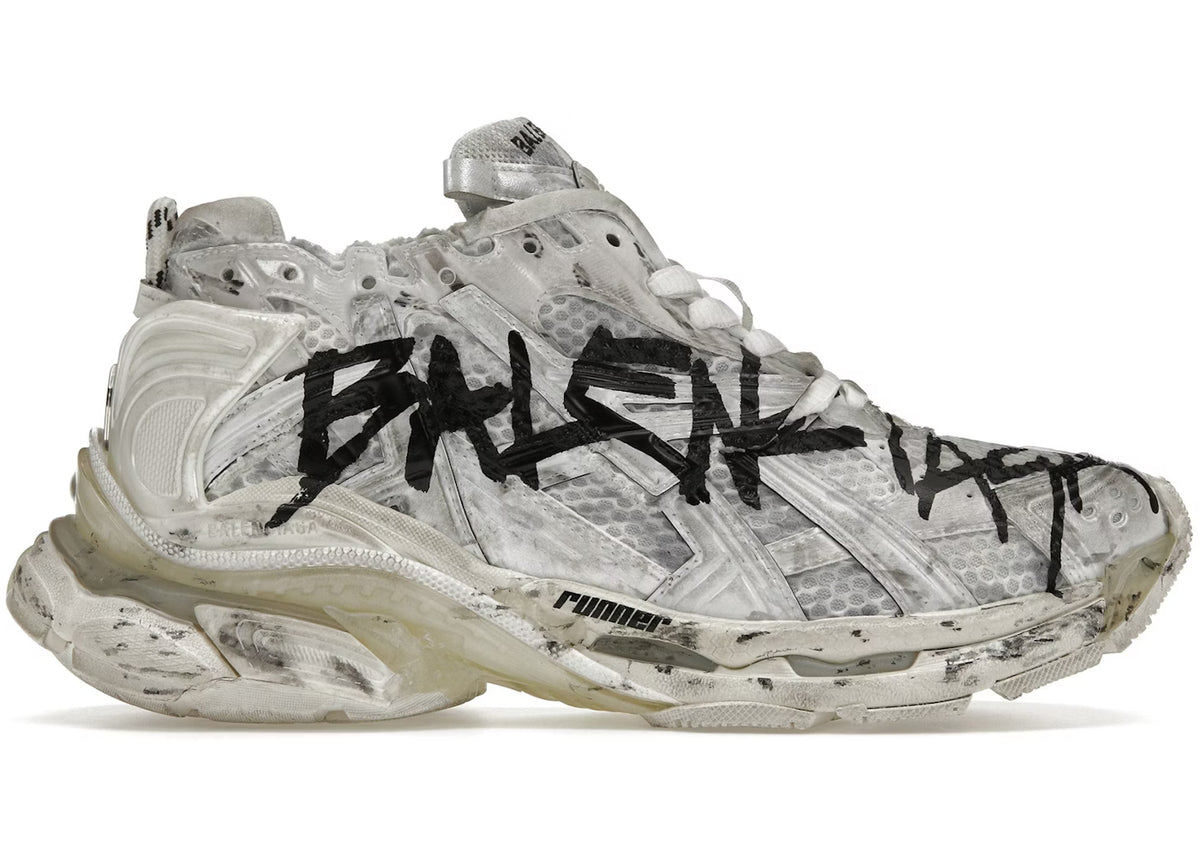 B Runner White Graffiti
