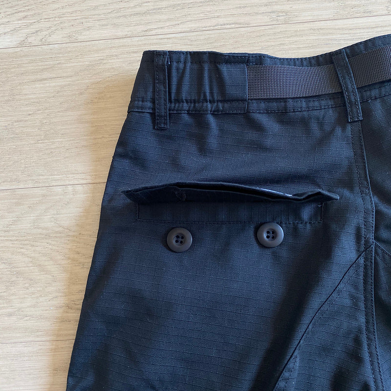 CORTEIZ ALCATRAZ GUERRILAZ CARGO PANTS BLACK/YELLOW - Phantom Kicks