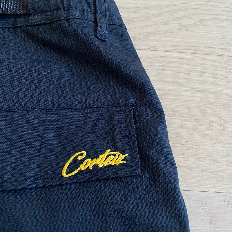CORTEIZ ALCATRAZ GUERRILAZ CARGO PANTS BLACK/YELLOW - Phantom Kicks