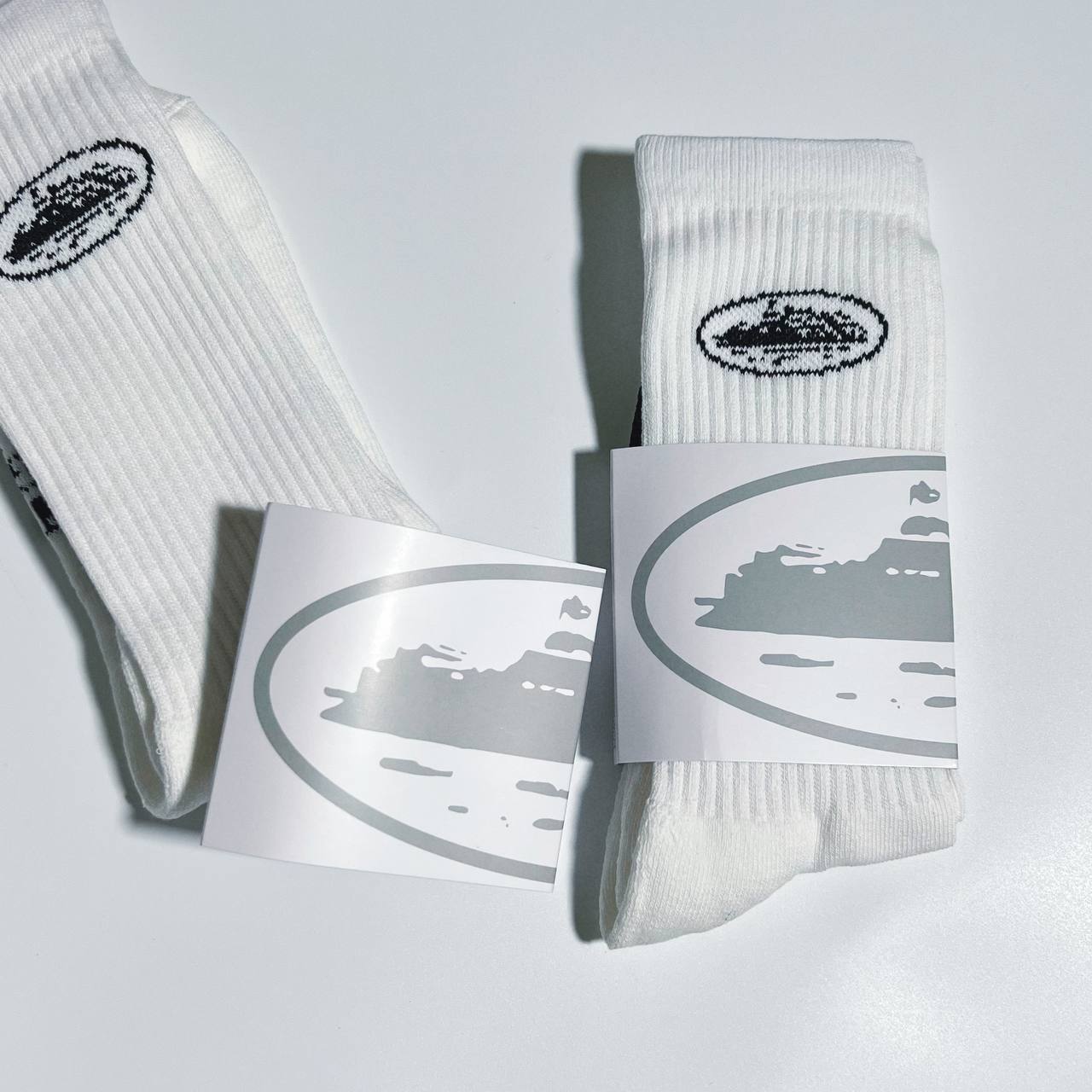 CORTEIZ ALCATRAZ SOCKS WHITE - Phantom Kicks