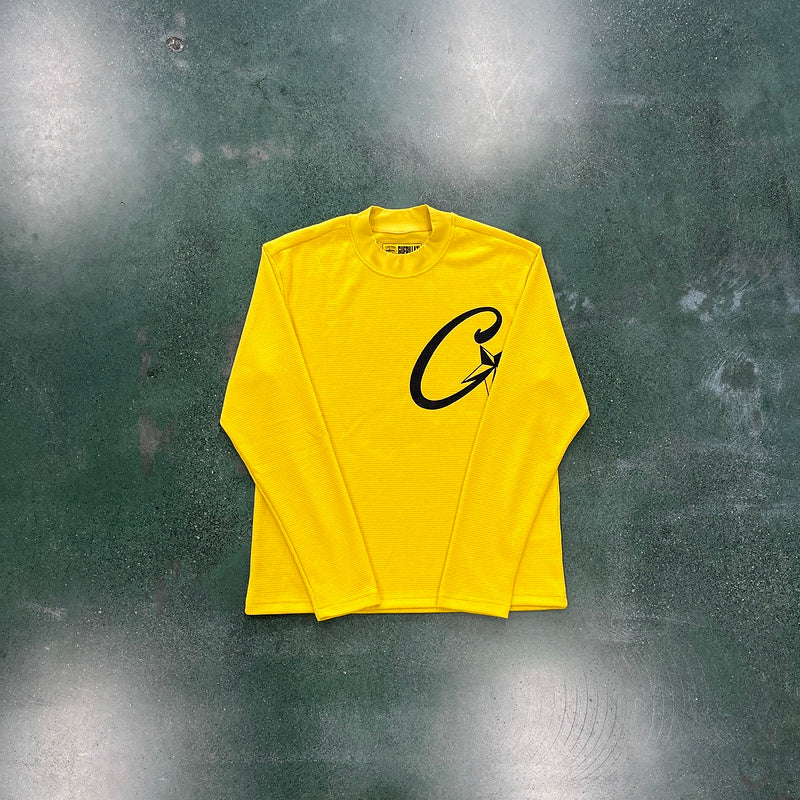 CORTEIZ ALCATRAZ WAFFLE LONGSLEEVE YELLOW - Phantom Kicks