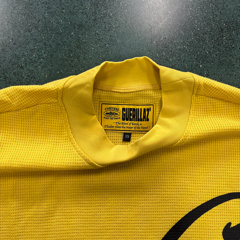 CORTEIZ ALCATRAZ WAFFLE LONGSLEEVE YELLOW - Phantom Kicks