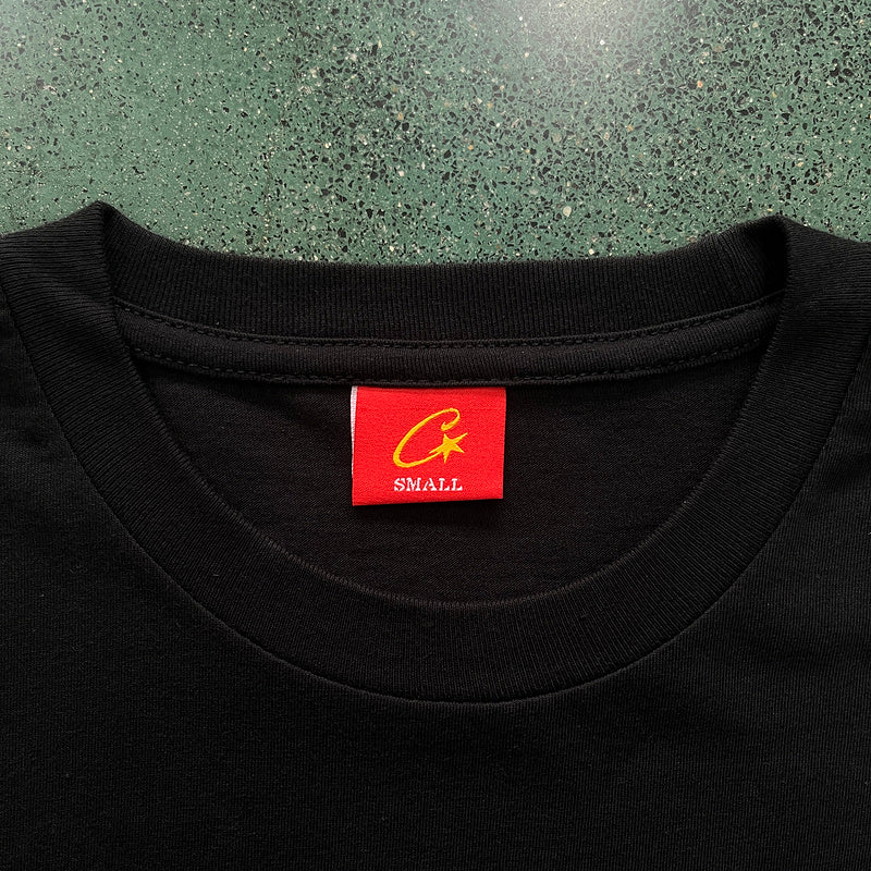 CORTEIZ ALLSTARZ SKYDIVER TEE BLACK - Phantom Kicks