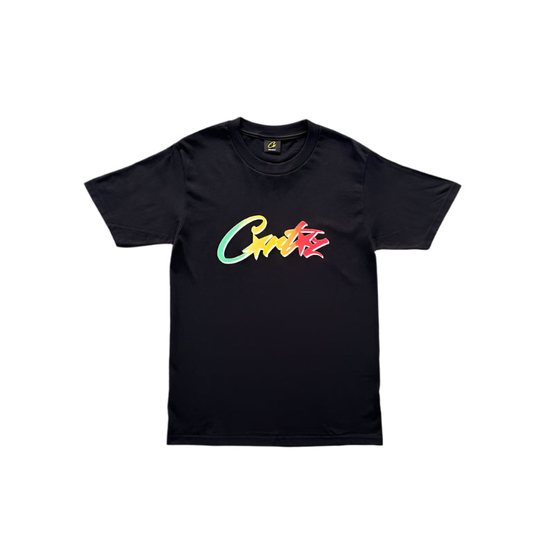 CORTEIZ ALLSTARZ T-SHIRT BLACK RASTA GRADIENT - Phantom Kicks