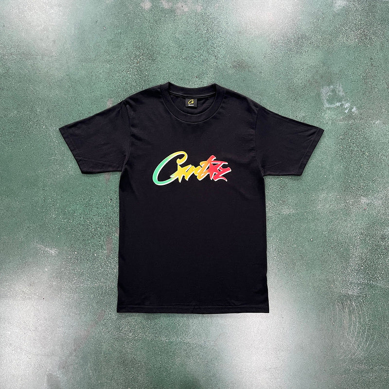 CORTEIZ ALLSTARZ T-SHIRT BLACK RASTA GRADIENT - Phantom Kicks