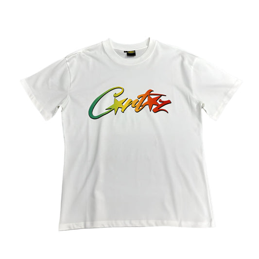 CORTEIZ ALLSTARZ T-SHIRT WHITE RASTA GRADIENT - Phantom Kicks