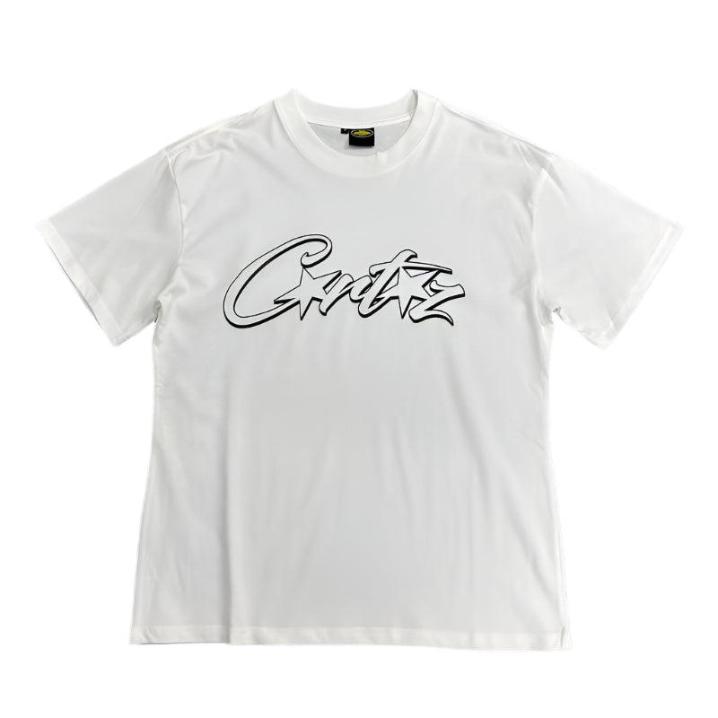 CORTEIZ ALLSTARZ TEE WHITE HOLLOW BLACK - Phantom Kicks