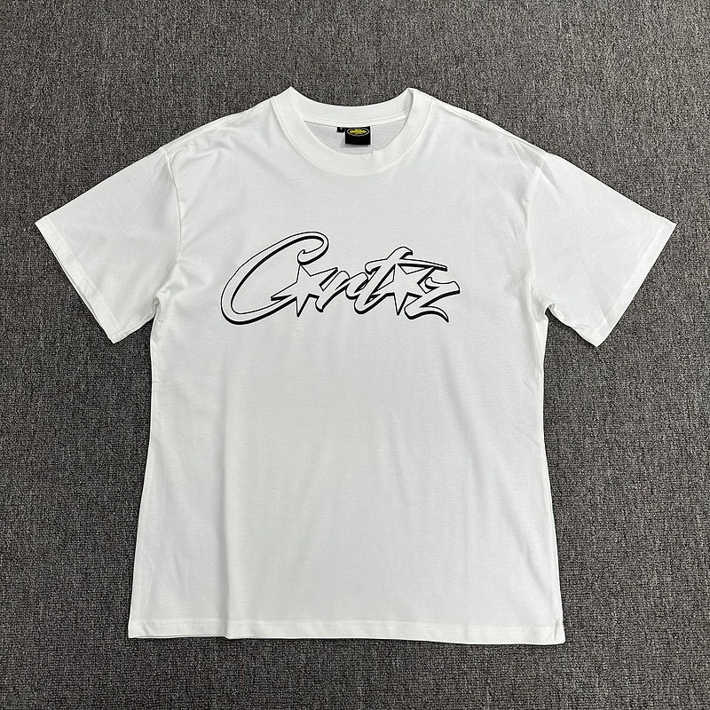 CORTEIZ ALLSTARZ TEE WHITE HOLLOW BLACK - Phantom Kicks