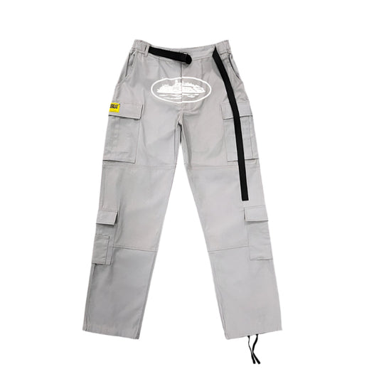 CORTEIZ CARGO PANTS STONE GREY - Phantom Kicks