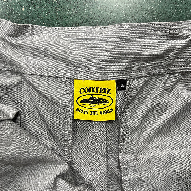CORTEIZ CARGO PANTS STONE GREY - Phantom Kicks