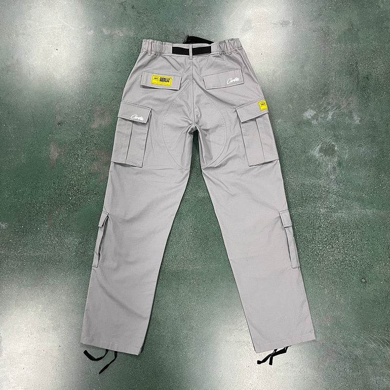 CORTEIZ CARGO PANTS STONE GREY - Phantom Kicks
