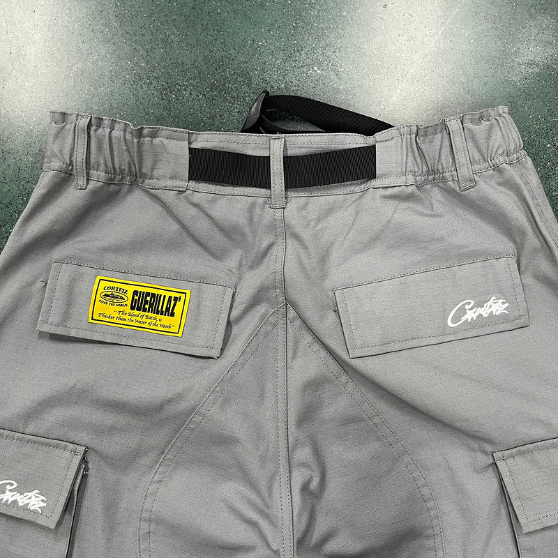 CORTEIZ CARGO PANTS STONE GREY - Phantom Kicks
