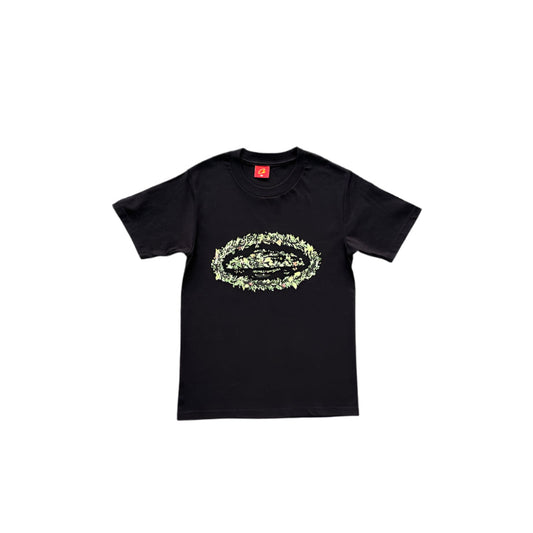 CORTEIZ GRASS ROUND TEE BLACK - Phantom Kicks
