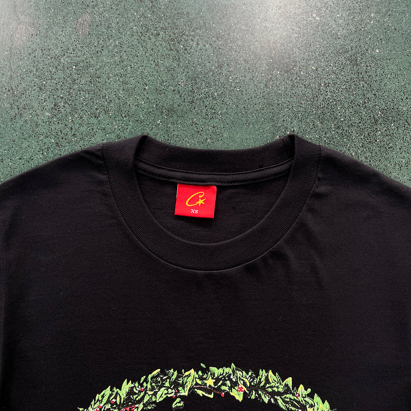 CORTEIZ GRASS ROUND TEE BLACK - Phantom Kicks