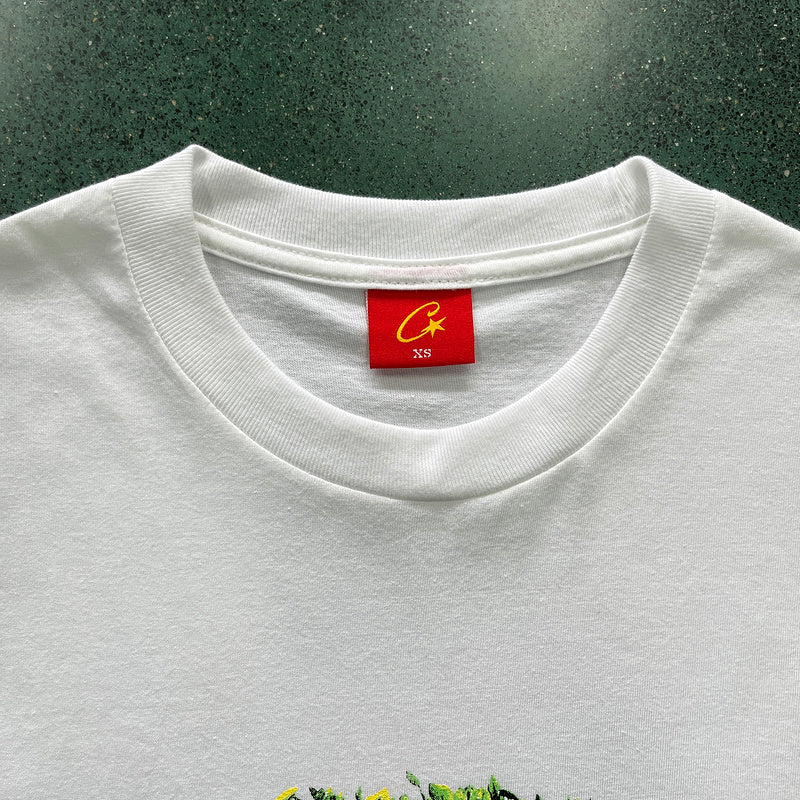 CORTEIZ GRASS ROUND TEE WHITE - Phantom Kicks