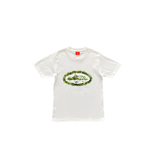 CORTEIZ GRASS ROUND TEE WHITE - Phantom Kicks