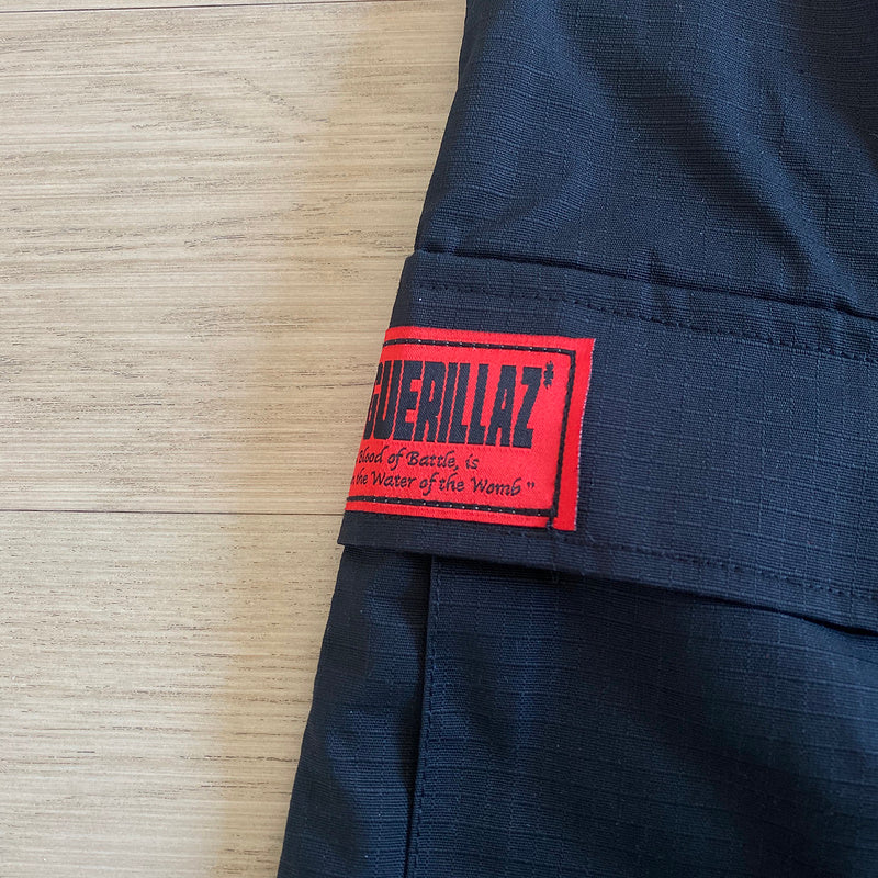 CORTEIZ GUERILLAZ CARGO PANTS RED/BLACK - Phantom Kicks
