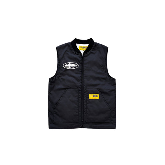 CORTEIZ GUERILLAZ QUILTED VEST BLACK - Phantom Kicks