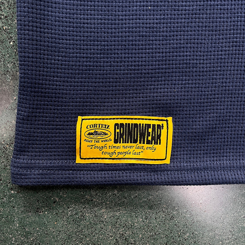 CORTEIZ INSIGNIA WAFFLE TEE NAVY - Phantom Kicks