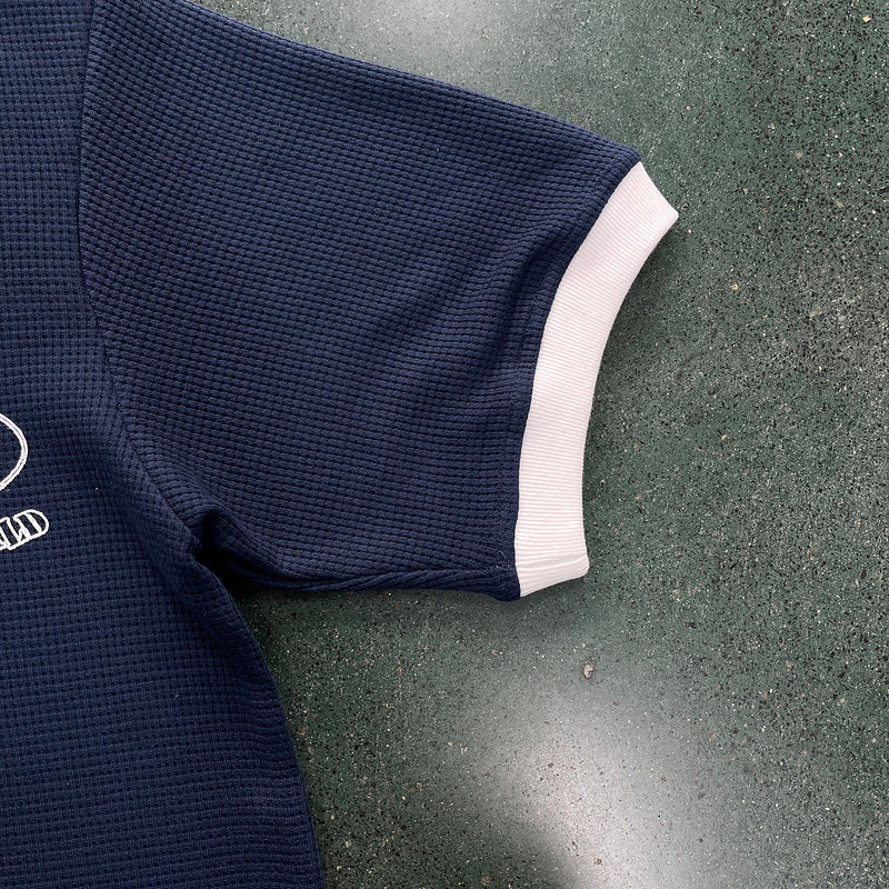 CORTEIZ INSIGNIA WAFFLE TEE NAVY - Phantom Kicks