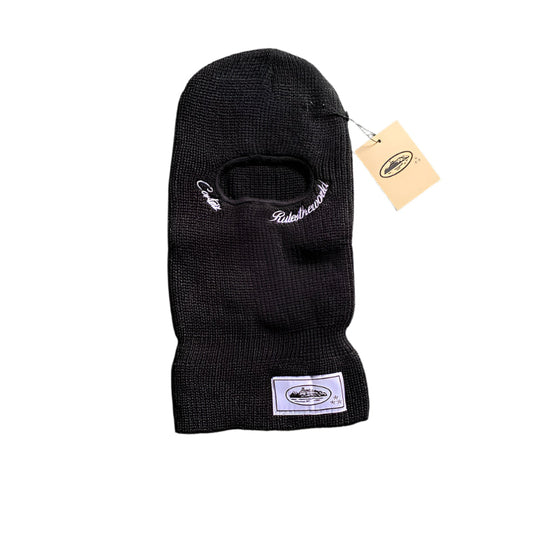 CORTEIZ KNIT BALACLAVA BLACK WHITE - Phantom Kicks