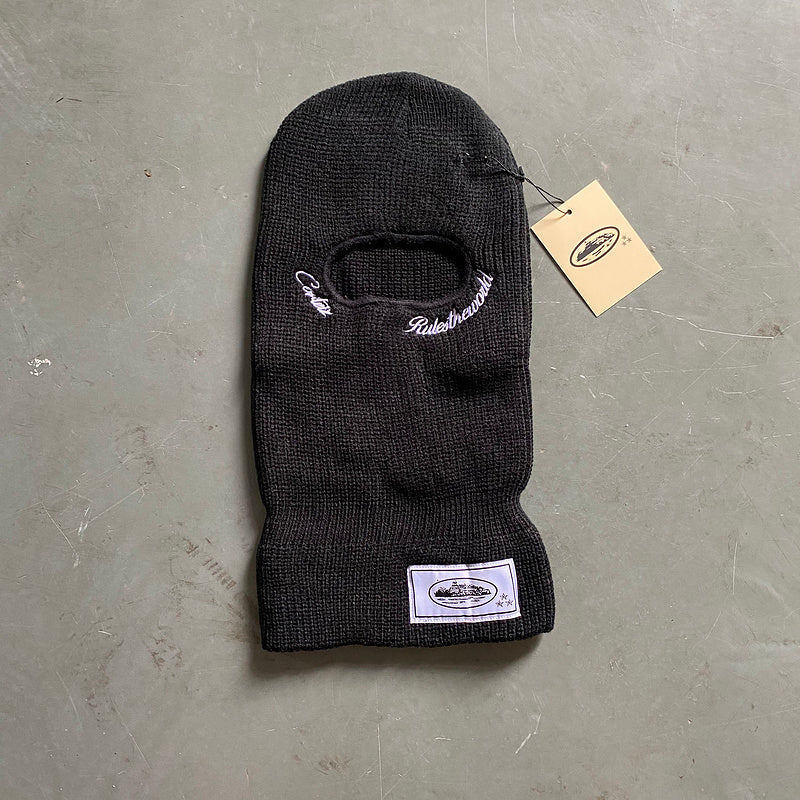 CORTEIZ KNIT BALACLAVA BLACK WHITE - Phantom Kicks