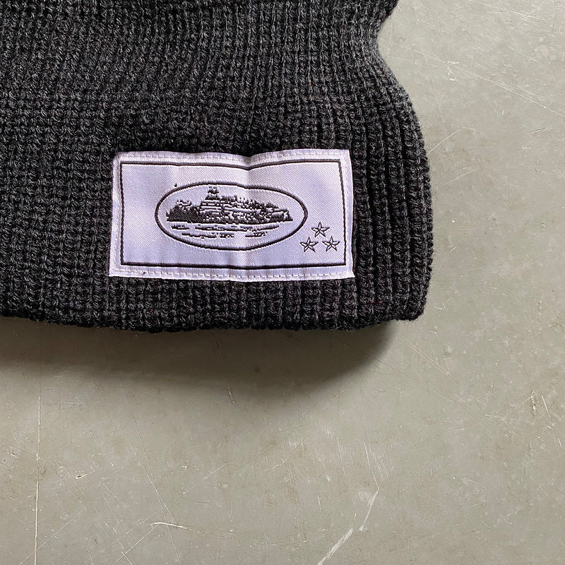 CORTEIZ KNIT BALACLAVA BLACK WHITE - Phantom Kicks