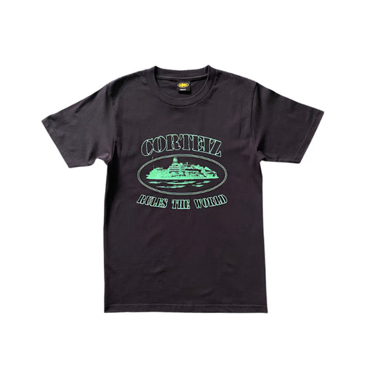 CORTEIZ OG ALCATRAZ TEE BLACK GREEN - Phantom Kicks