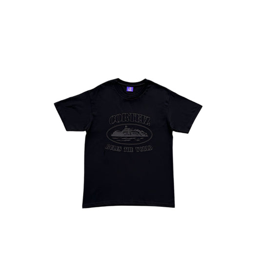 CORTEIZ OG ALCATRAZ TEE TRIPLE BLACK - Phantom Kicks
