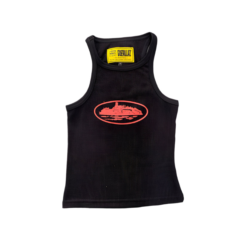 CORTEIZ RTW OG WOMEN'S ALCATRAZ TANK TOP BLACK RED - Phantom Kicks