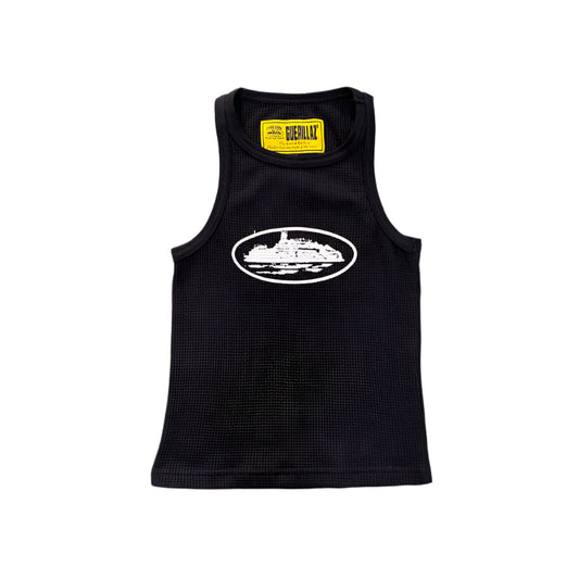 CORTEIZ RTW OG WOMEN'S ALCATRAZ TANK TOP BLACK WHITE - Phantom Kicks