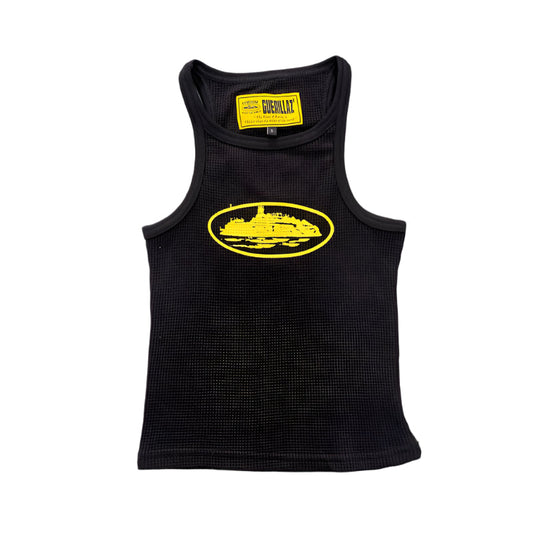 CORTEIZ RTW OG WOMEN'S ALCATRAZ TANK TOP BLACK YELLOW - Phantom Kicks