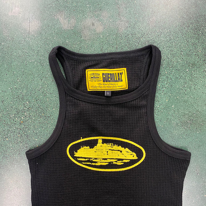 CORTEIZ RTW OG WOMEN'S ALCATRAZ TANK TOP BLACK YELLOW - Phantom Kicks