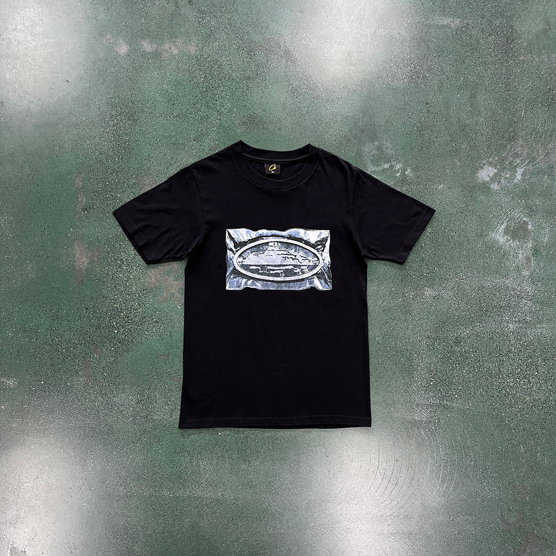 CORTEIZ VACUUM SEALED TEE BLACK - Phantom Kicks