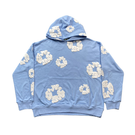 DENIM TEARS COTTON WREATH HOODIE BABY BLUE - Phantom Kicks