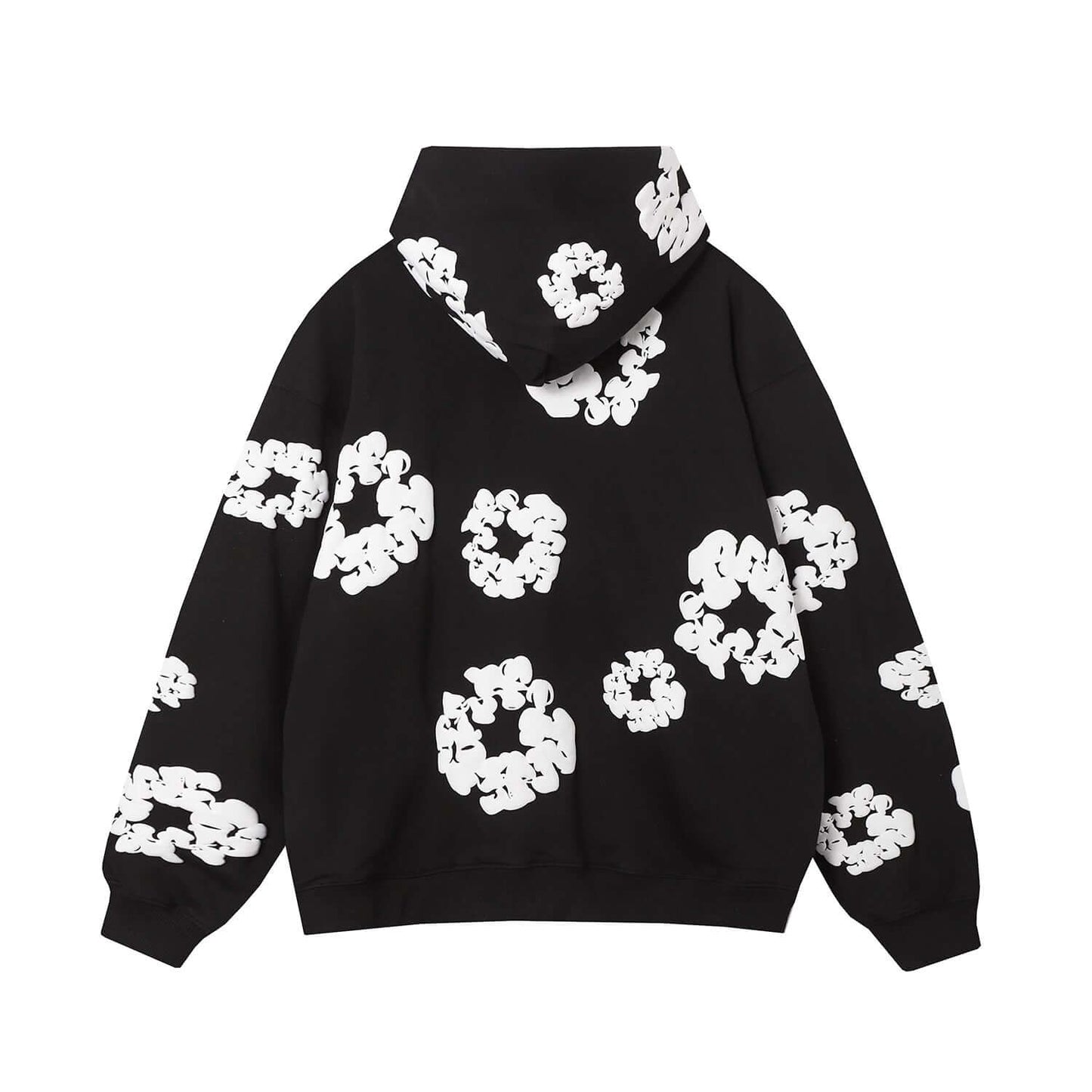 DENIM TEARS COTTON WREATH HOODIE BLACK - Phantom Kicks