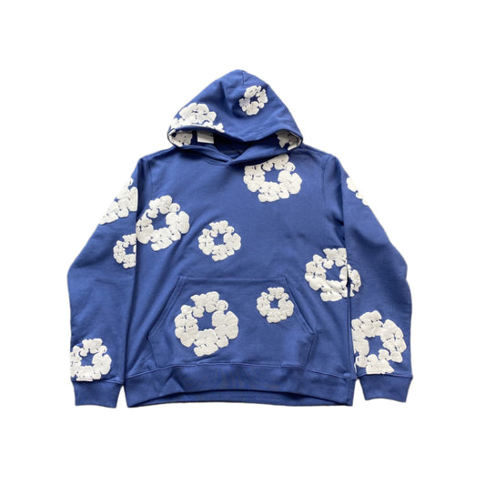 DENIM TEARS COTTON WREATH HOODIE BLUE - Phantom Kicks