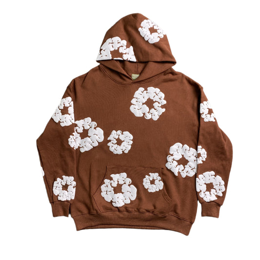 DENIM TEARS COTTON WREATH HOODIE BROWN - Phantom Kicks
