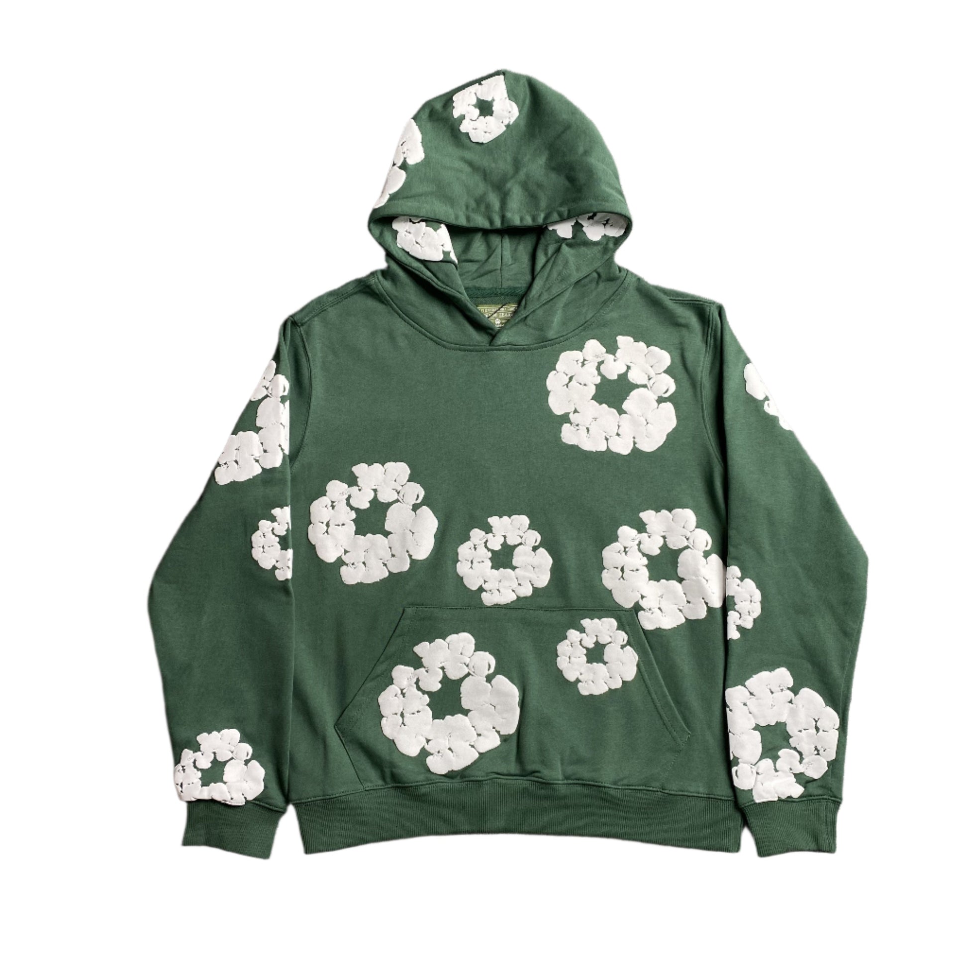 DENIM TEARS COTTON WREATH HOODIE GREEN - Phantom Kicks