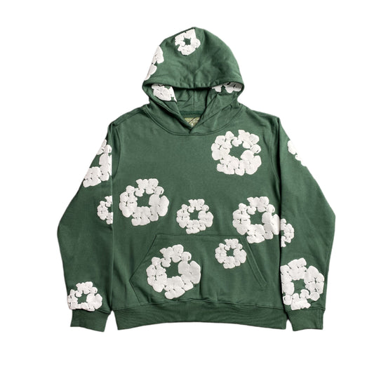 DENIM TEARS COTTON WREATH HOODIE GREEN - Phantom Kicks