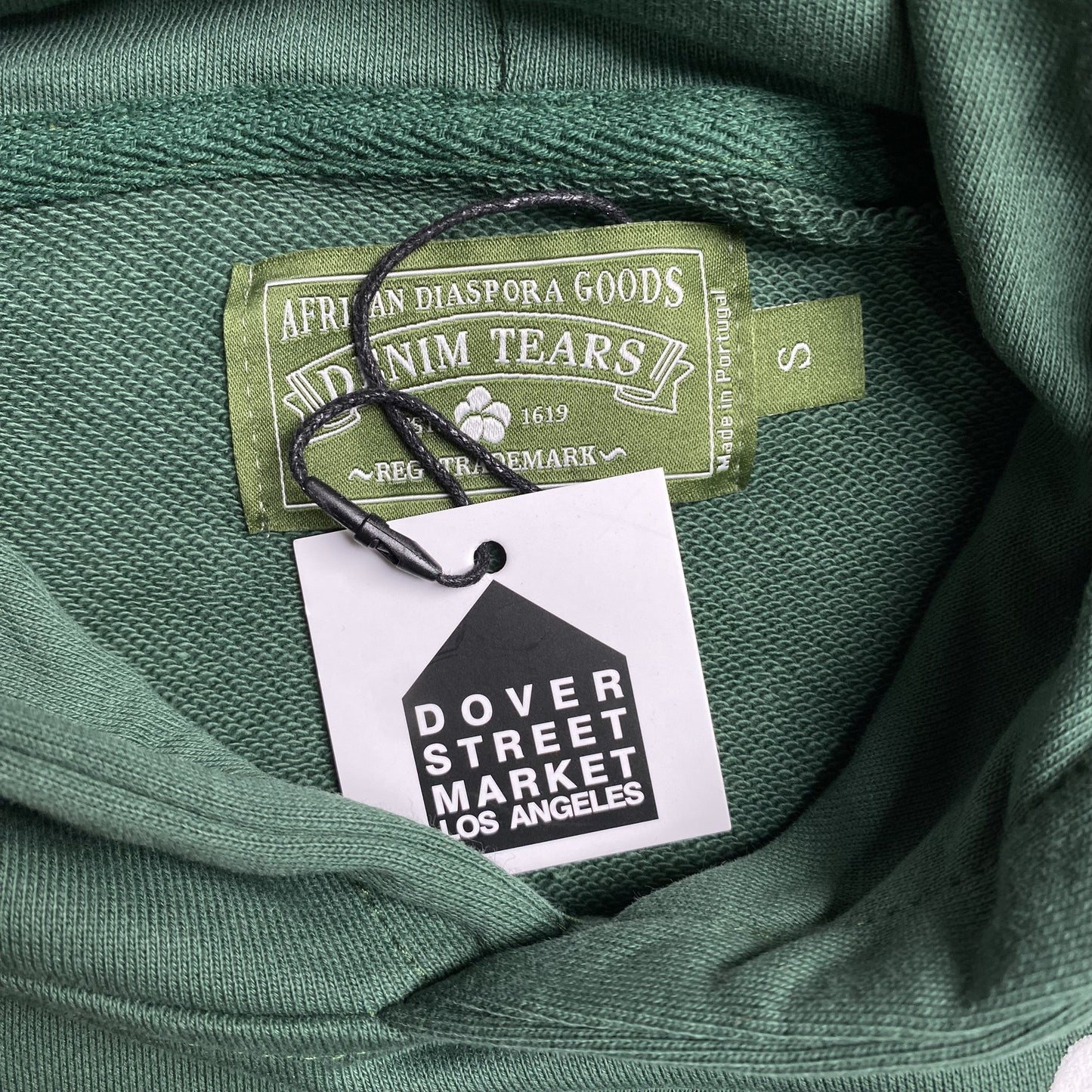 DENIM TEARS COTTON WREATH HOODIE GREEN - Phantom Kicks