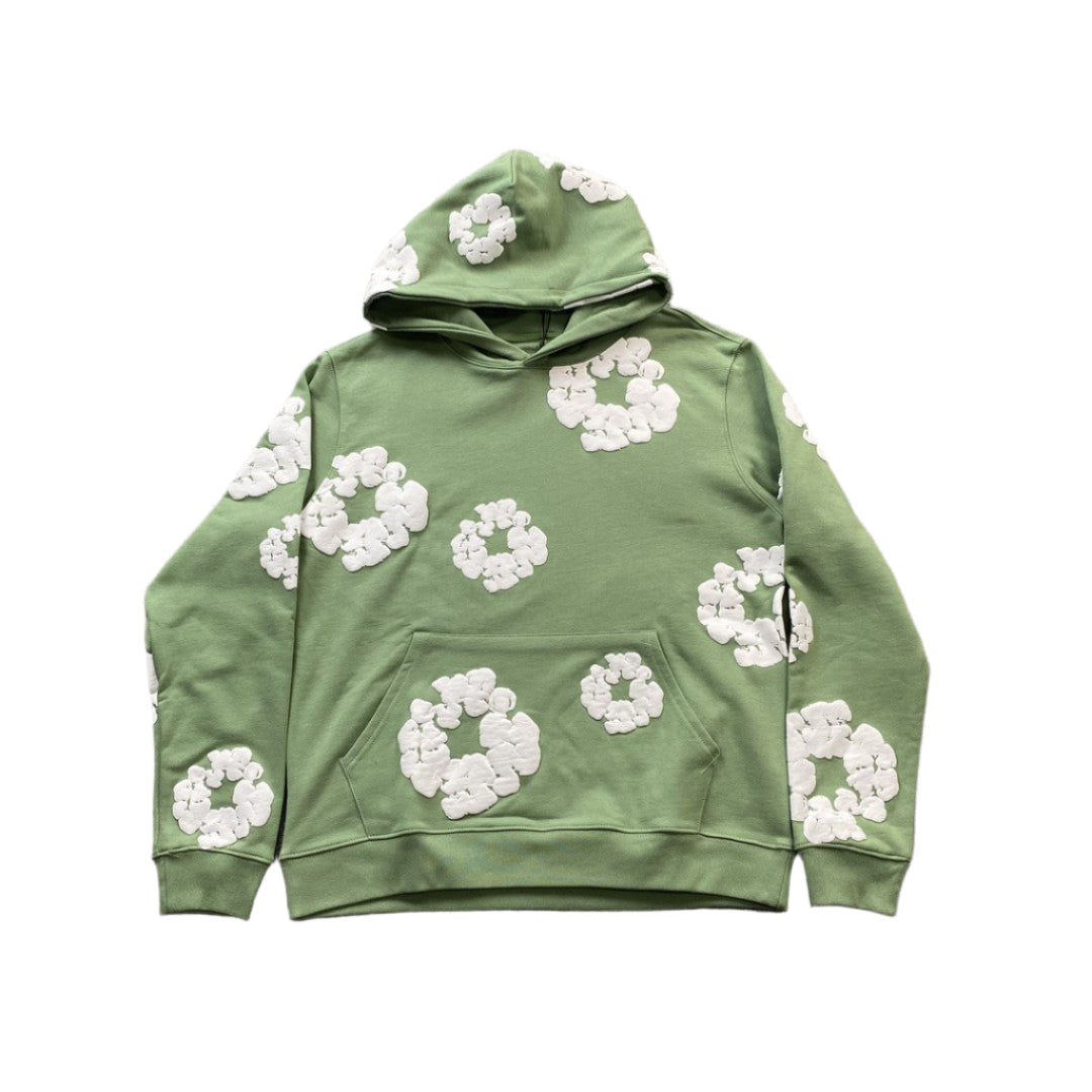 DENIM TEARS COTTON WREATH HOODIE LIGHT GREEN - Phantom Kicks