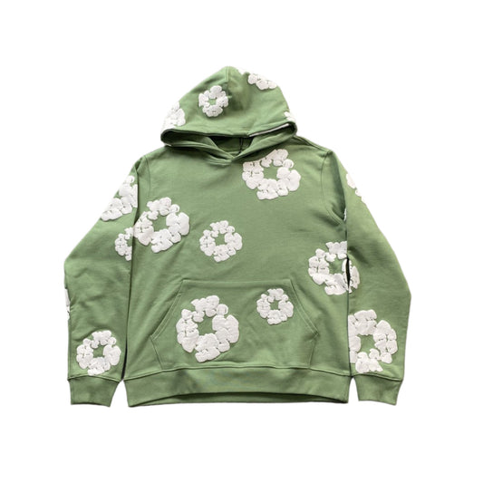DENIM TEARS COTTON WREATH HOODIE LIGHT GREEN - Phantom Kicks