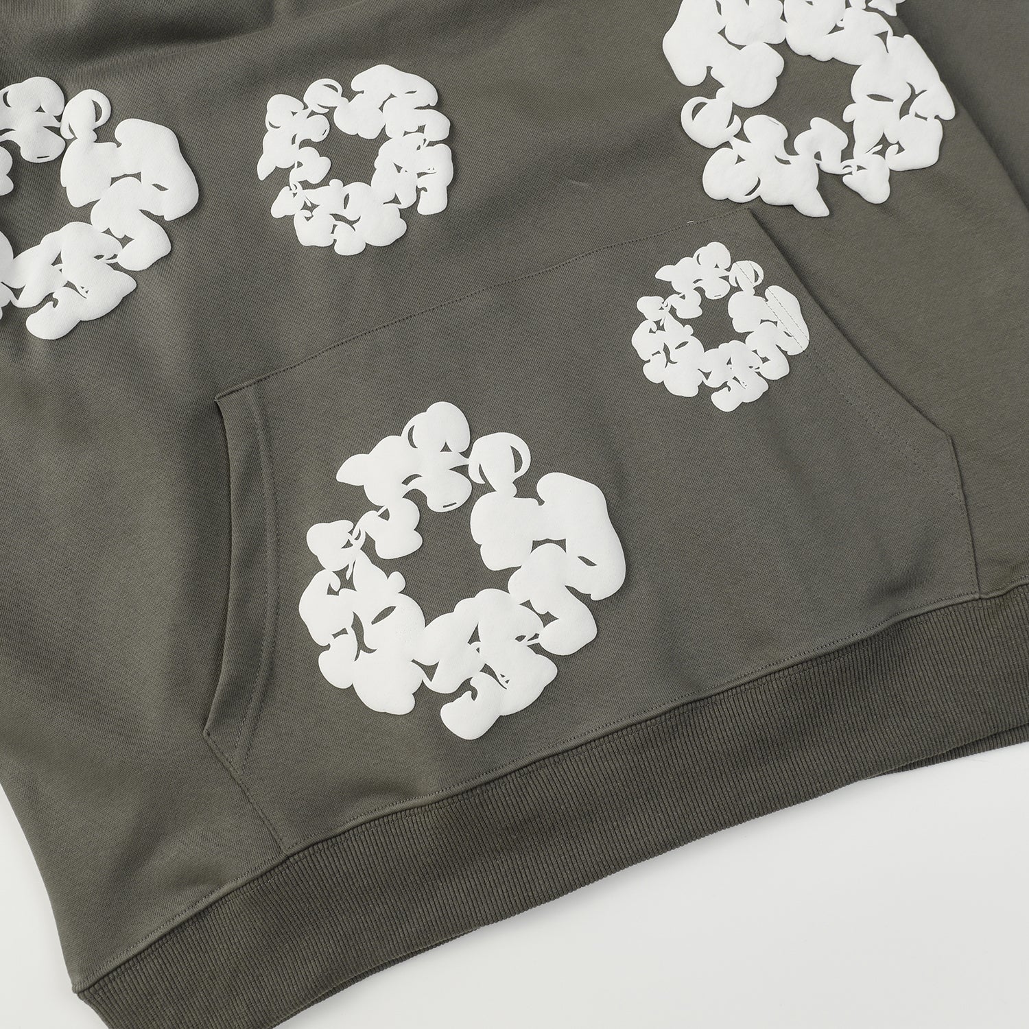 DENIM TEARS COTTON WREATH HOODIE OLIVE - Phantom Kicks