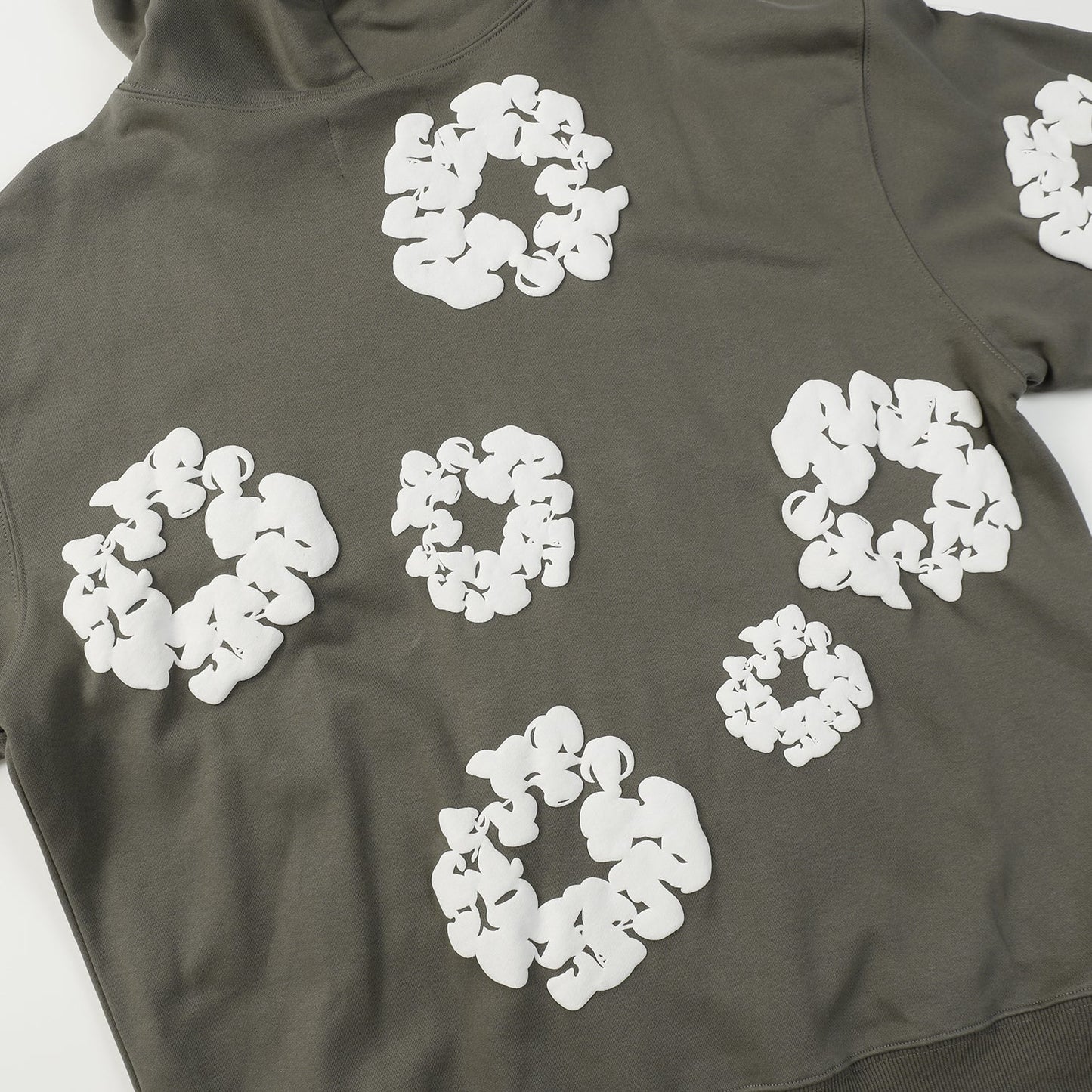 DENIM TEARS COTTON WREATH HOODIE OLIVE - Phantom Kicks